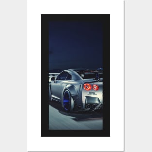 r35 widebody Posters and Art